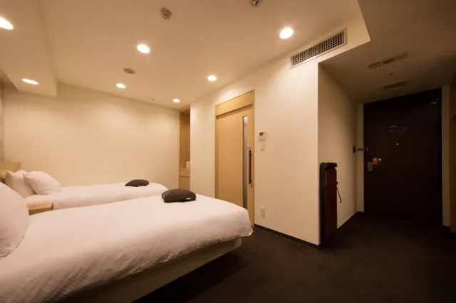 HOTEL FORZA HAKATAEKI CHIKUSHI-GUCHI I guest room with bed and work desk
