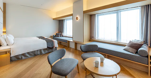 Tokyu Stay Fukuoka Tenjin Deluxe 40 ตารางเมตร มี washer-dryer และ kitchenette สำหรับครอบครัวที่พักหลายคืน
