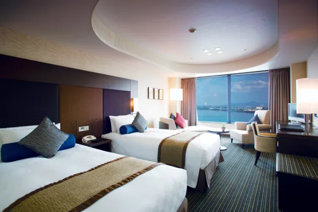 Lake Biwa Otsu Prince Hotel twin room with lake view