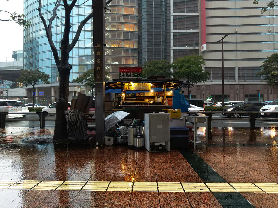 Yatai à Fukuoka le soir