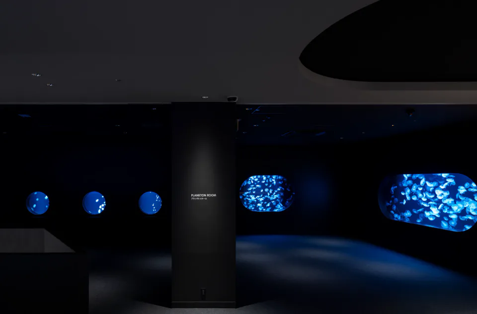 PLANKTON ROOM ที่ AOAO SAPPORO ซึ่งจัดแสดงแมงกะพรุนและสิ่งมีชีวิตลอยน้ำ