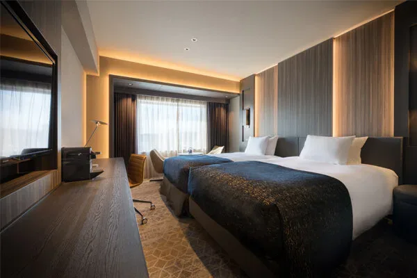 Executive twin guest room at Hotel Metropolitan Sendai for an overnight Sendai Tanabata Festival stay