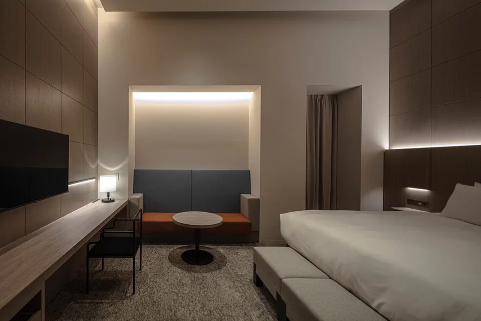 HOTEL IL PALAZZO room for a Fukuoka couple staying near Nakasu and Haruyoshi