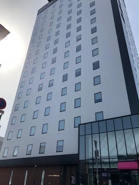 Main entrance of Tokyu Stay Hakodate Asaichi Akarinoyu near Hakodate Morning Market