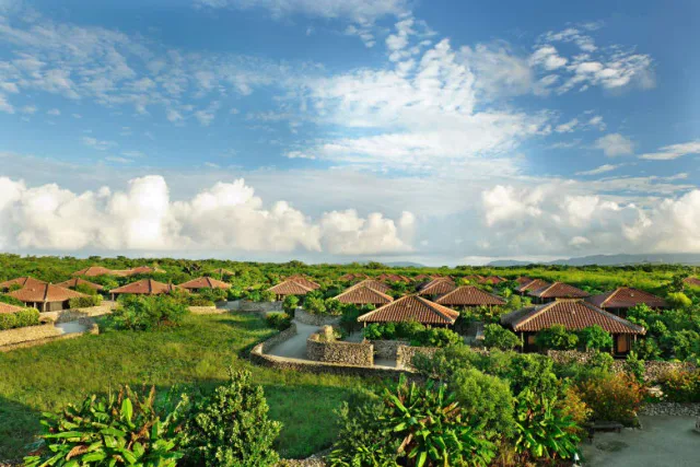 HOSHINOYA Taketomi Island resort village and island landscape
