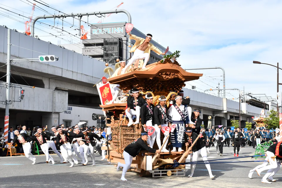 Kishiwada Danjiri October festival in the Higashi-Kishiwada district, for planning the mountain-side districts