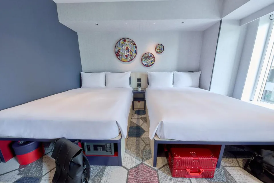 Espace commun du lyf Shibuya Tokyo, qui peut déplacer hors de la chambre une partie du temps éveillé