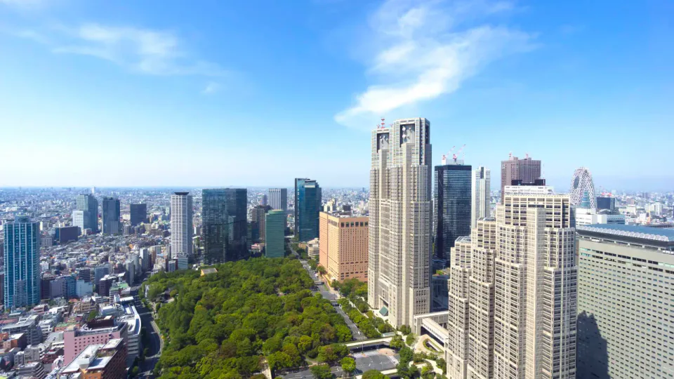 Shinjuku skyline and major transport hub for a first-time Tokyo stay
