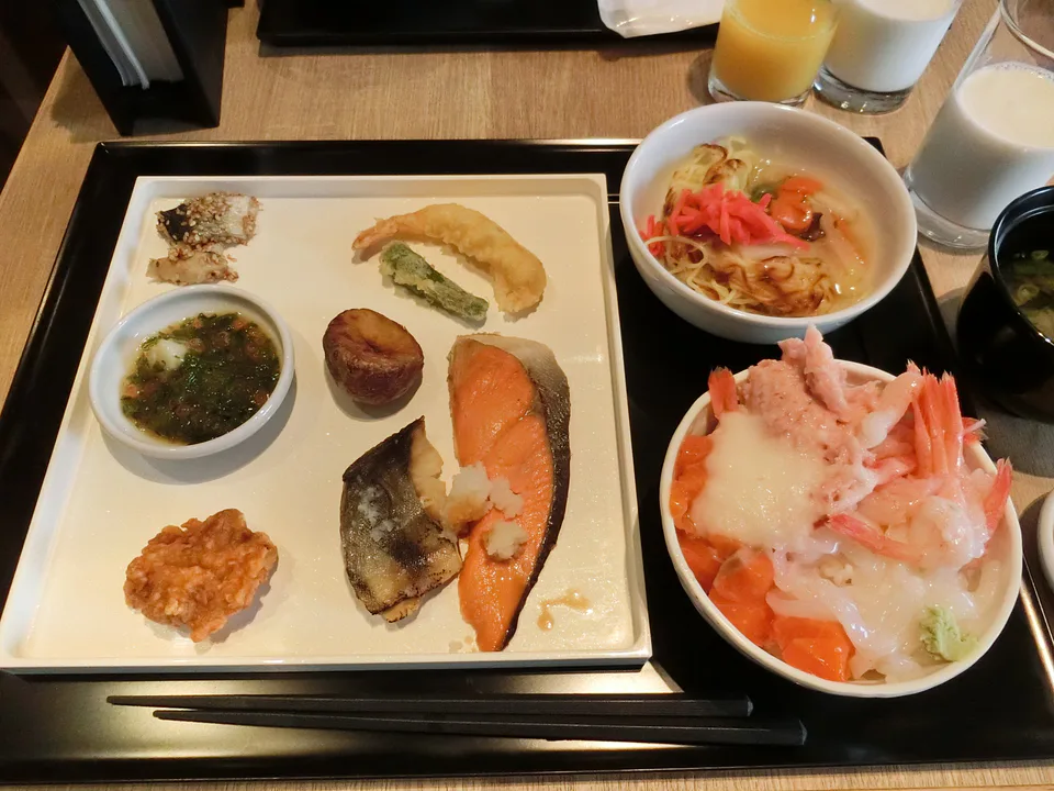 อาหารเช้าของ Hotel Sonia Otaru สำหรับใช้ตัดสินใจระหว่างแพ็กเกจอาหารเช้าโรงแรมกับการออกไปกินตลาดเช้า