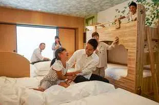 Hilton Tokyo Bay Family Happy Magic Room family sleeping area