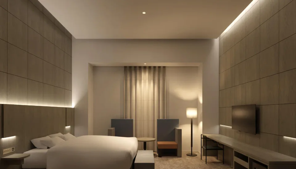 HOTEL IL PALAZZO Fukuoka superior queen guest room with work desk