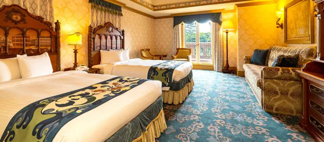 Tokyo DisneySea Hotel MiraCosta Balcony Room with twin beds and canal-side balcony