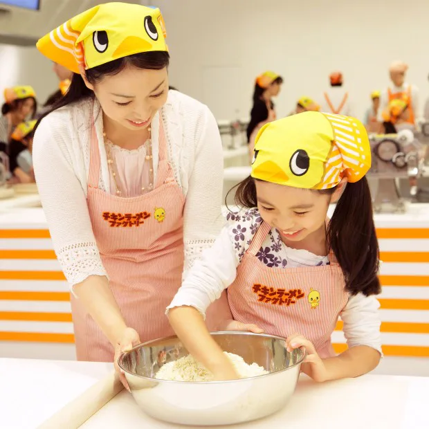 Chicken Ramen Factory hands-on noodle workshop at Cup Noodles Museum Yokohama