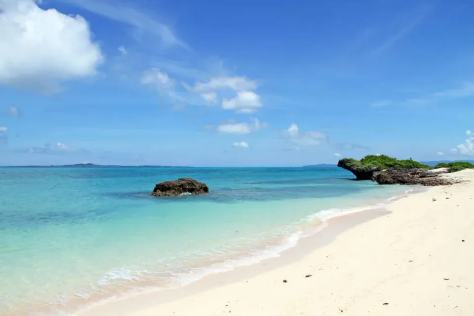 Okinawa island coast for planning flight, accommodation and attraction offers from Hong Kong