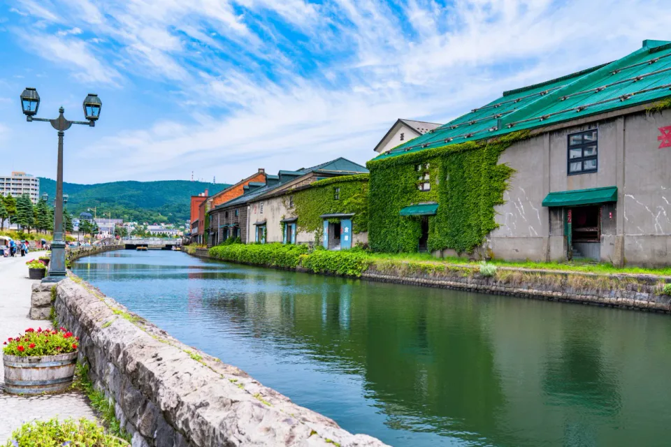 Otaru Canal and historic stone warehouses, a central base for an overnight stay
