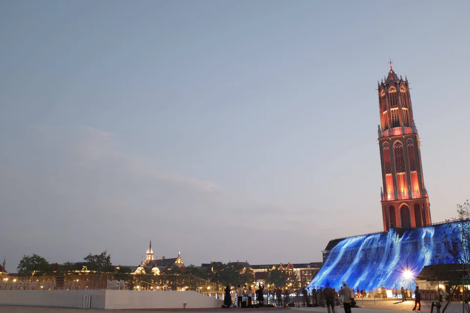Reserved viewing areas for Huis Ten Bosch fireworks