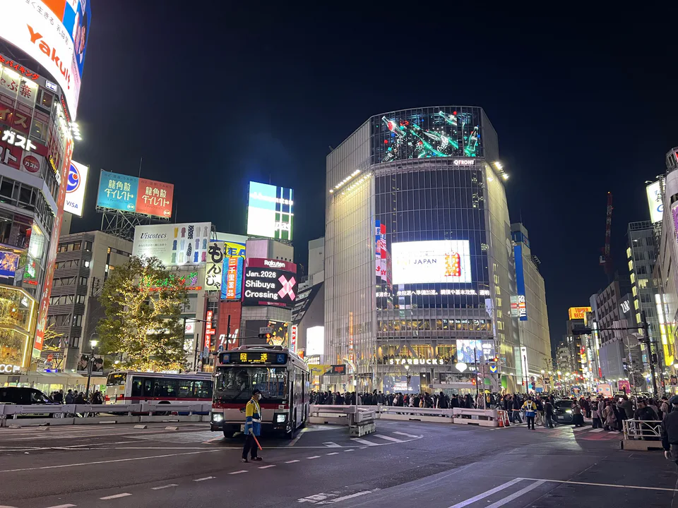 Shibuya Crossing as a west Tokyo anchor for a first-time itinerary