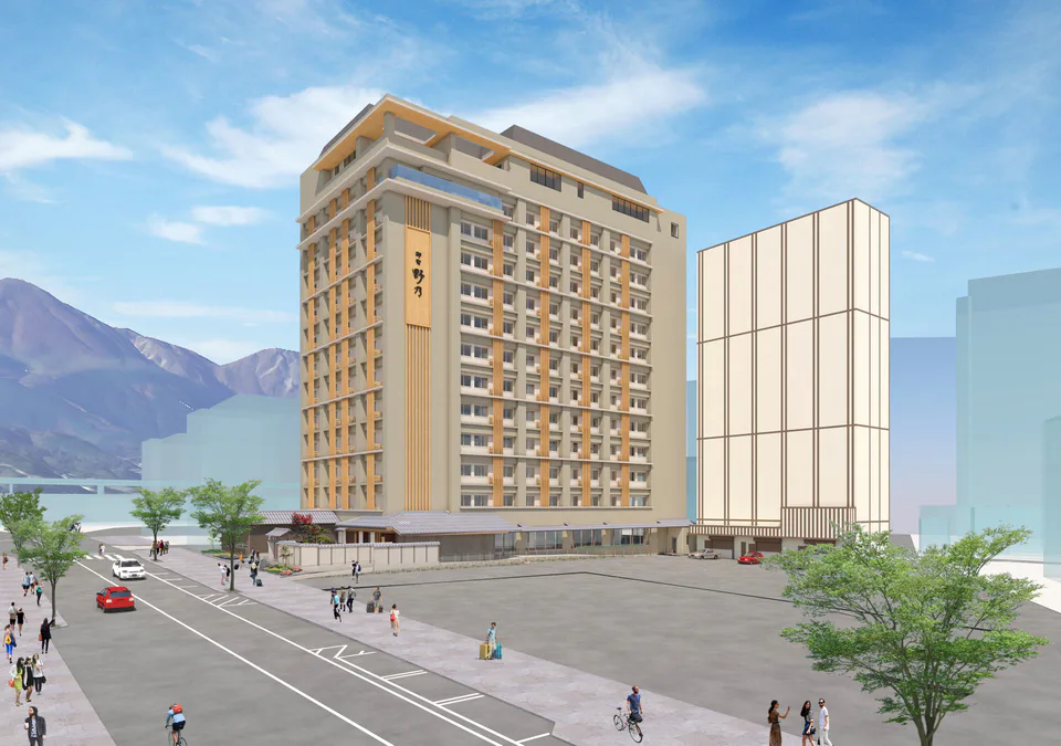 Beppu Station area hotel used as a transport base for a two-day Beppu Hells itinerary