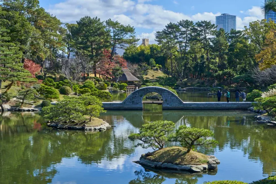 Shukkeien Garden in central Hiroshima, a convenient base for an overnight stay