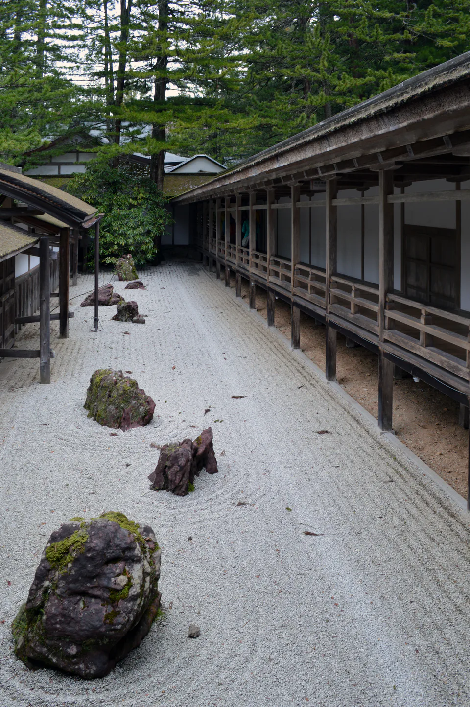 Banryutei rock garden at Kongobuji during a Koyasan autumn trip