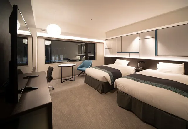 Hotel Vischio Osaka Deluxe Twin guest room with two beds
