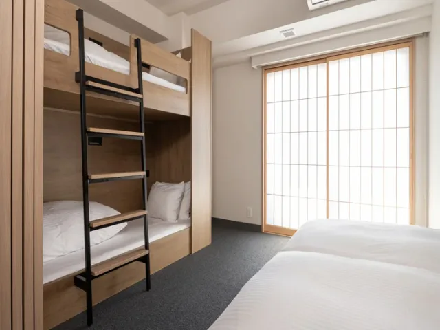 MIMARU Osaka Shinsaibashi Central family bunk-bed room