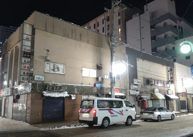 冬季夜晚的薄野街景,代表晚餐與活動後直接步行回房的南側住宿價值