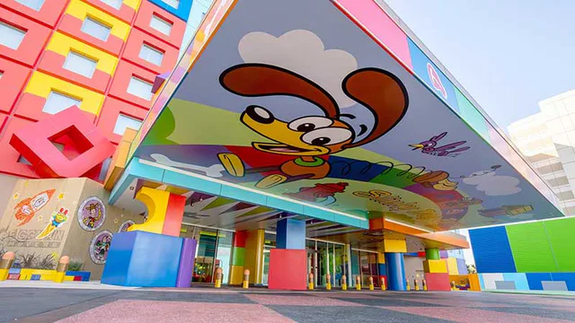 Tokyo Disney Resort Toy Story Hotel themed entrance