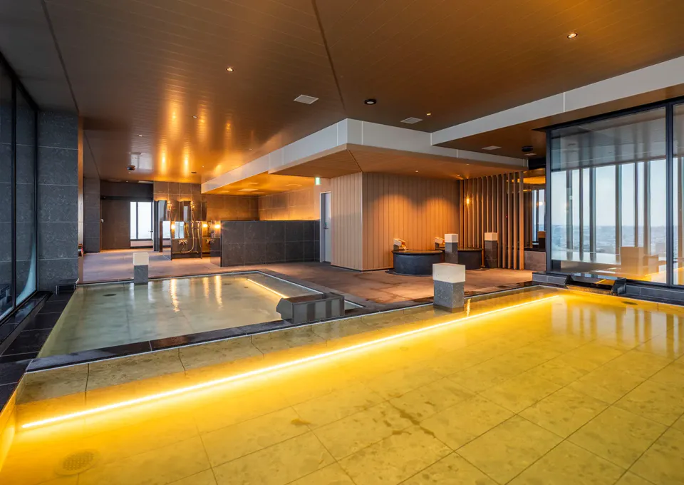 Natural onsen และพื้นที่อาบน้ำของ SAPPORO HOTEL by GRANBELL