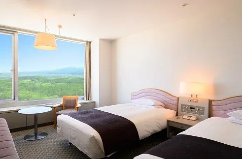 Shin Furano Prince Hotel guest room at the Furano ski resort