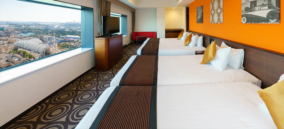 The Park Front Hotel family room for an Osaka with kids itinerary built around two USJ days