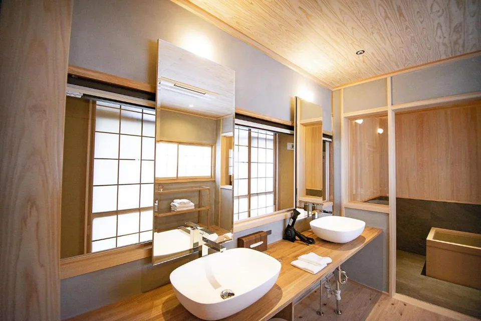 Salle de bain d’une chambre du Premier Hotel -CABIN- Asahikawa