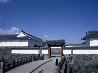 Yamagata Castle Ninomaru East Gate, a reconstructed main entrance to Kajo Park