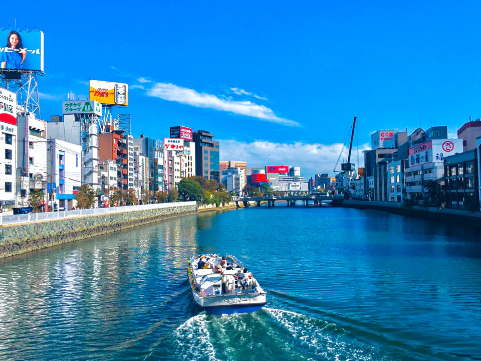 Nakasu River Cruise คุ้มไหม|30 นาทีในเมือง vs 45 นาทีออกอ่าวฮากาตะ