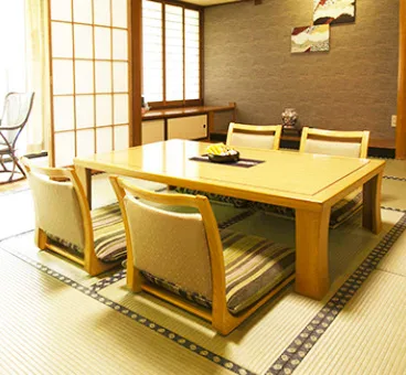 Kinugawa Onsen Hotel Japanese-Western guest room overlooking the Kinugawa Valley
