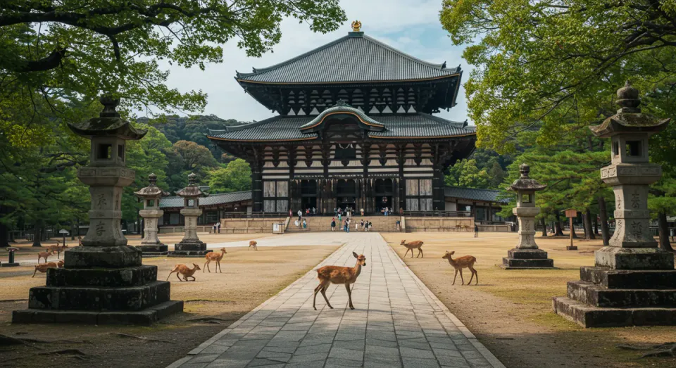 Nara day trip with children. Older children can use the final full day for Nara, but it should replace the Osaka fallback rather than be stacked with another city.