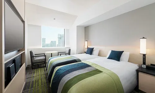 Hotel Hankyu RESPIRE OSAKA standard twin room above Osaka Station