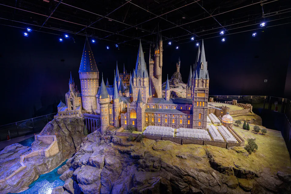Detailed Hogwarts Castle model at Warner Bros Studio Tour Tokyo, one of the filmmaking displays that rewards a slower visit