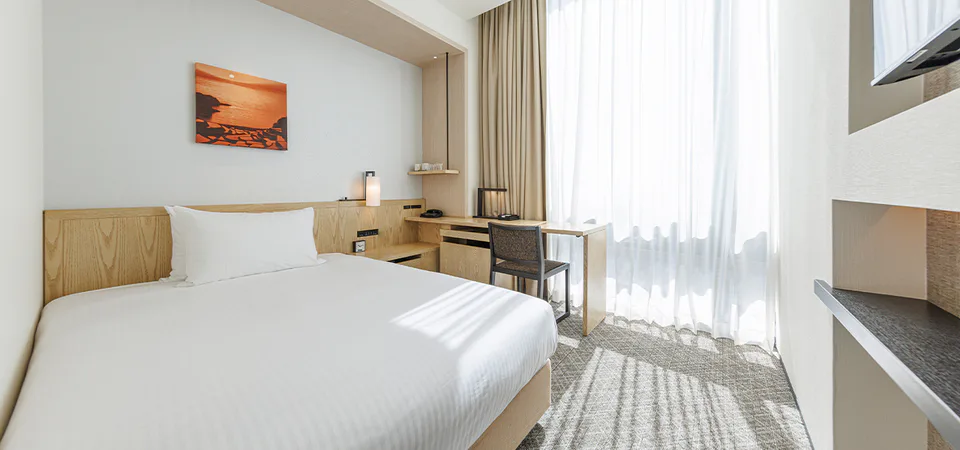 Exemple d’espace de chambre au JR Kyushu Hotel Blossom Shinjuku