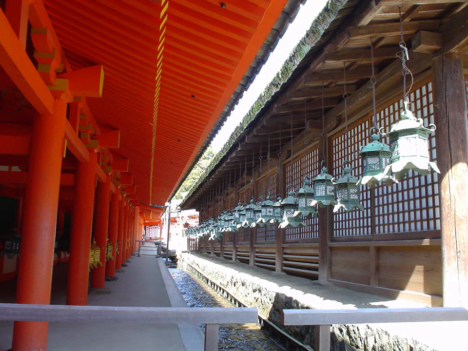 Lantern corridor at Kasuga Taisha, a major stop on a Nara Park day trip