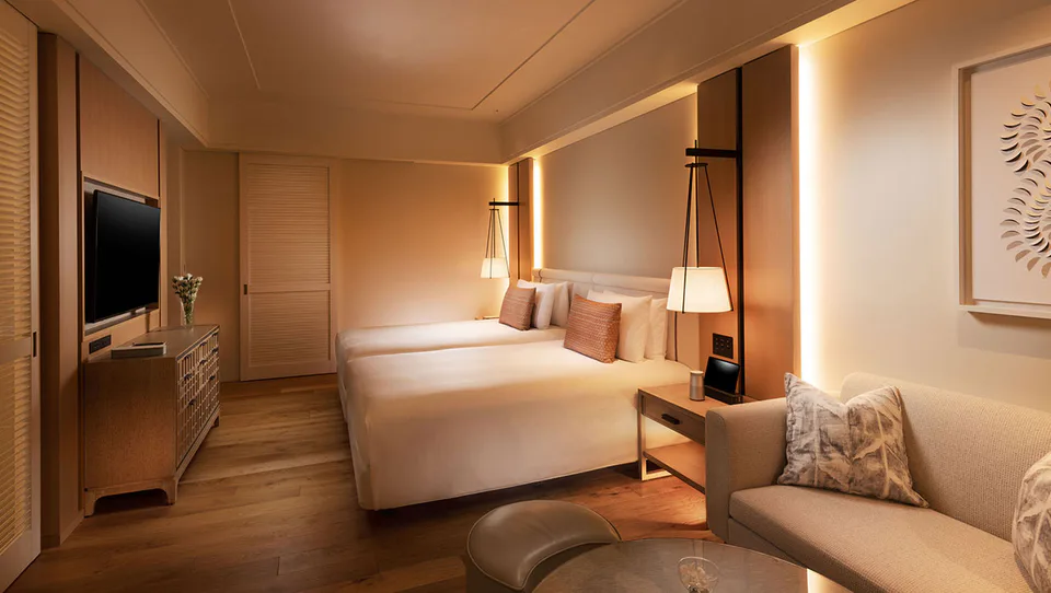 Hôtel Halekulani Okinawa | Chambre Standard d'au moins 50 m², choisissez d'abord entre Beach Front Wing ou Sunset Wing ?