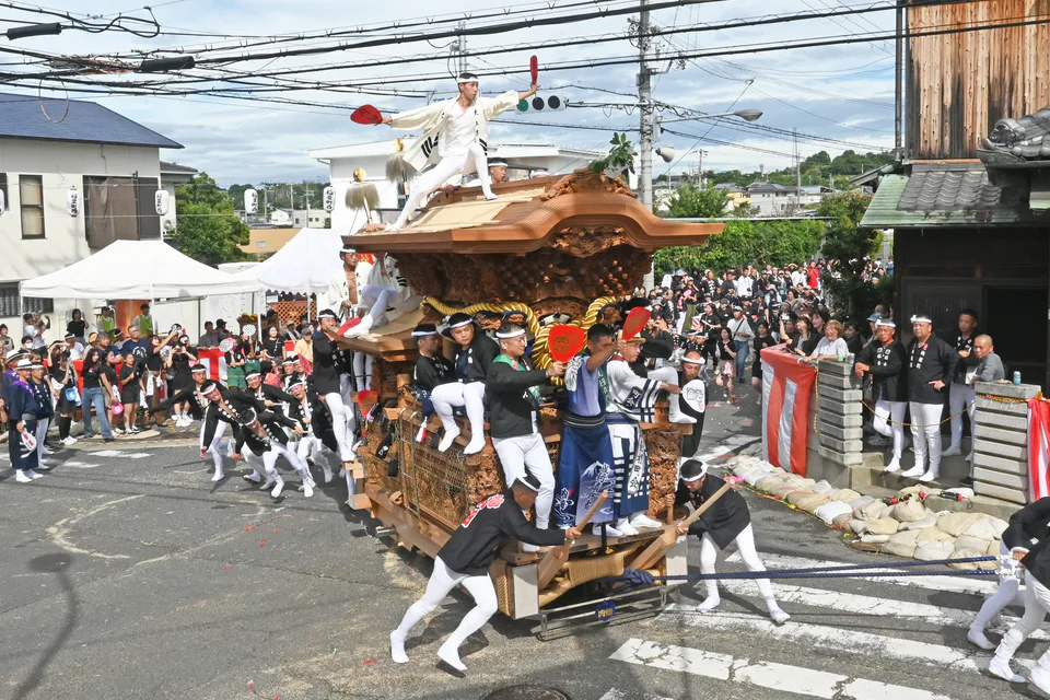 Uchihata-cho danjiri in the Yamataki district at the Kishiwada October festival, official Kishiwada City 2025 photo