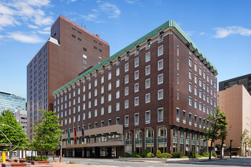 Sapporo Grand Hotel exterior between Sapporo Station and Odori for shopping travelers