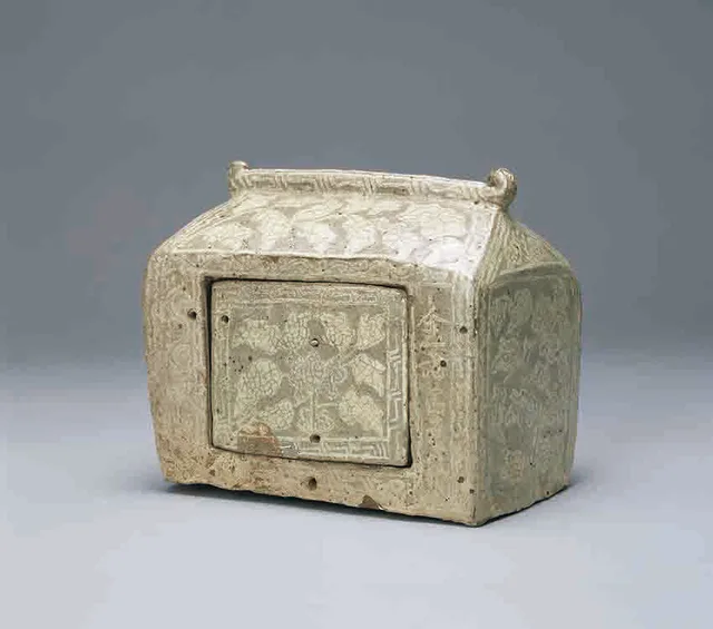 Joseon Buddhist cabinet with peony design at Nezu Museum