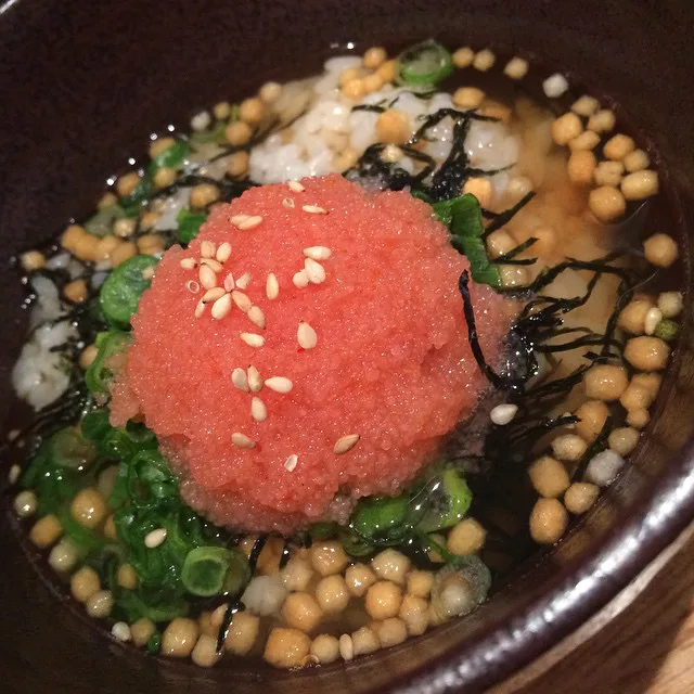 Fukuoka mentaiko restaurant guide with a real mentaiko rice dish
