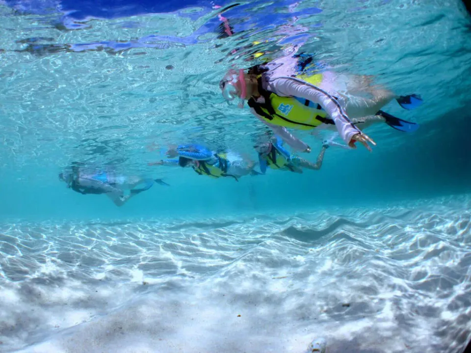 Island Expert diving activity in the clear waters around Miyakojima