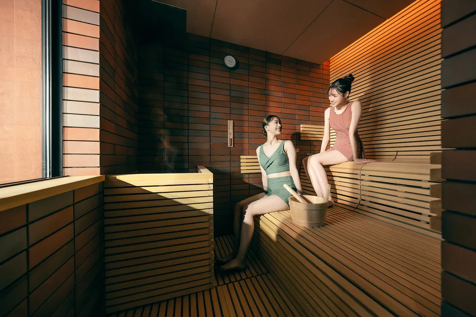 BEB5 모지코 Strait View Sauna Room의 개인 건식 사우나