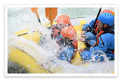 Furano white-water rafting: standard rafting is about paddling together through rapids; a private tour is not automatically more intense.