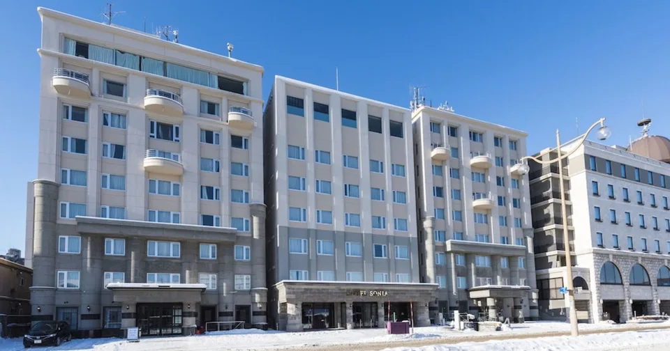 Hotel Sonia Otaru exterior along the Otaru Canal district