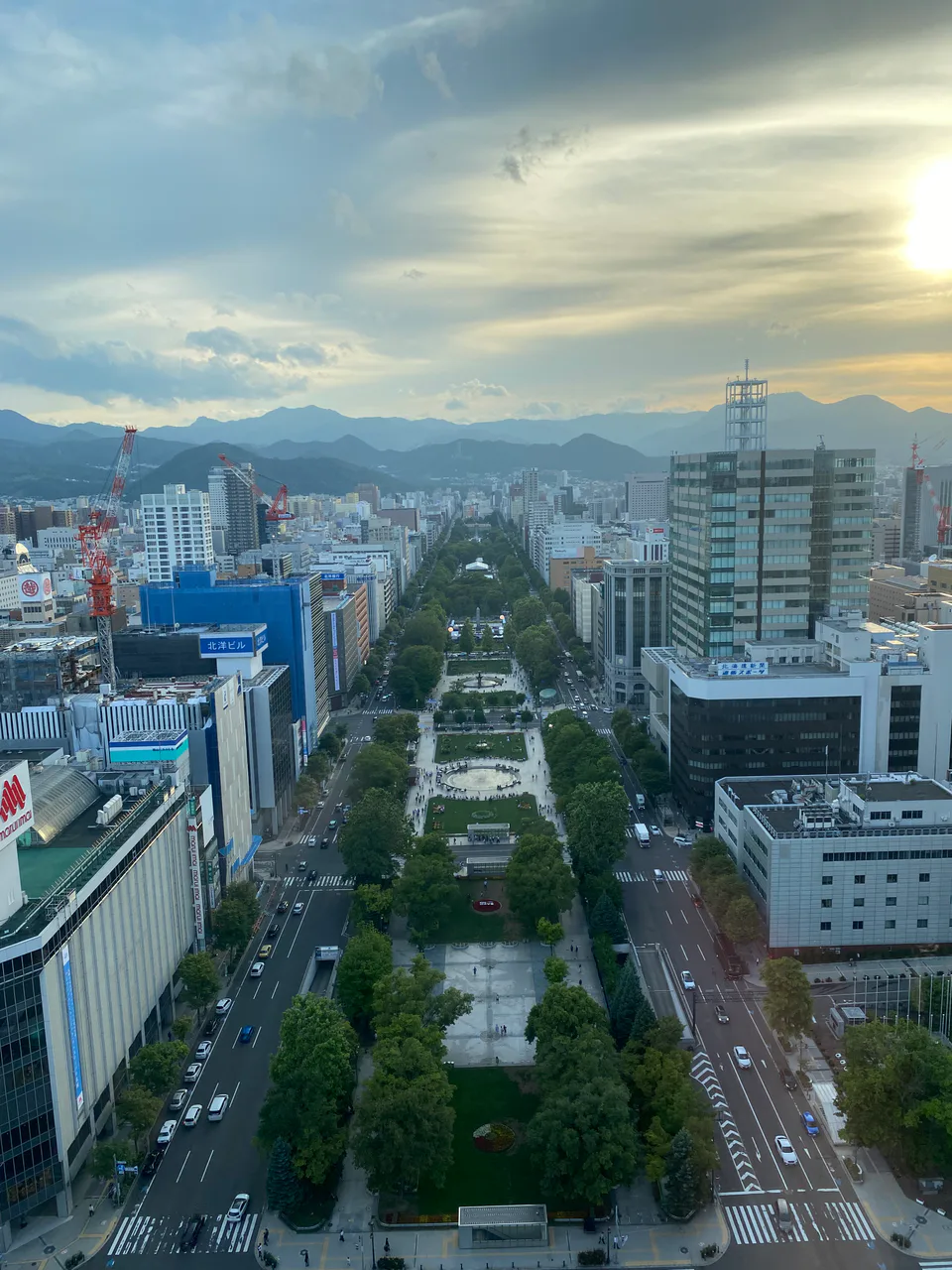 Central Sapporo viewed from the TV Tower, representing the flexible city-base side of the nights decision